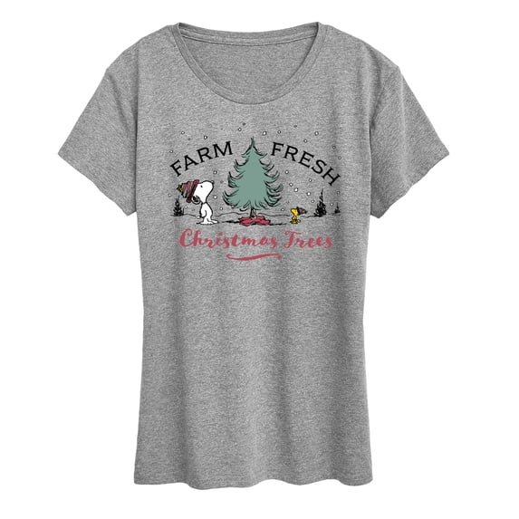 Peanuts - Farm Fresh Trees - Women's Short Sleeve Graphic T-Shirt