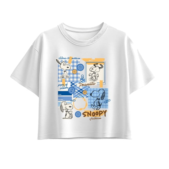 Peanuts - Fashion Sketchbook - Youth Girl's Boxy T-Shirt