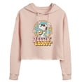 thumbnail image 1 of Peanuts - Feelin Groovy Snoopy And Woodstock - Juniors Cropped Pullover Hoodie, 1 of 5