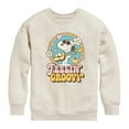 thumbnail image 1 of Peanuts - Feelin Groovy Snoopy And Woodstock - Toddler And Youth Crewneck Fleece Sweatshirt, 1 of 6