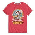 thumbnail image 1 of Peanuts - Feelin Groovy Snoopy And Woodstock - Toddler And Youth Short Sleeve Graphic T-Shirt, 1 of 6