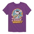 thumbnail image 1 of Peanuts - Feelin Groovy Snoopy And Woodstock - Toddler And Youth Short Sleeve Graphic T-Shirt, 1 of 7