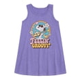 thumbnail image 1 of Peanuts - Feelin Groovy Snoopy And Woodstock  - Toddler and Youth Girls A-line Dress, 1 of 5