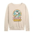 thumbnail image 1 of Peanuts - Feelin Groovy Snoopy And Woodstock - Women's Lightweight French Terry Long Sleeve Shirt, 1 of 6