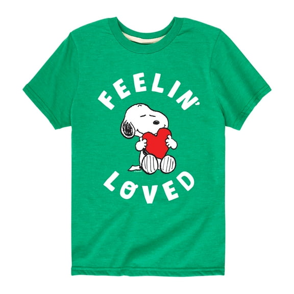 Peanuts - Feelin Loved  - Toddler And Youth Short Sleeve Graphic T-Shirt
