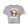 thumbnail image 1 of Peanuts - Feelin Spooky - Juniors Cropped Cotton Blend T-Shirt, 1 of 6