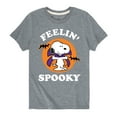 thumbnail image 1 of Peanuts - Feelin' Spooky - Toddler And Youth Short Sleeve Graphic T-Shirt, 1 of 6