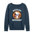 thumbnail image 1 of Peanuts - Feelin Spooky - Women's Lightweight French Terry Long Sleeve Shirt, 1 of 6