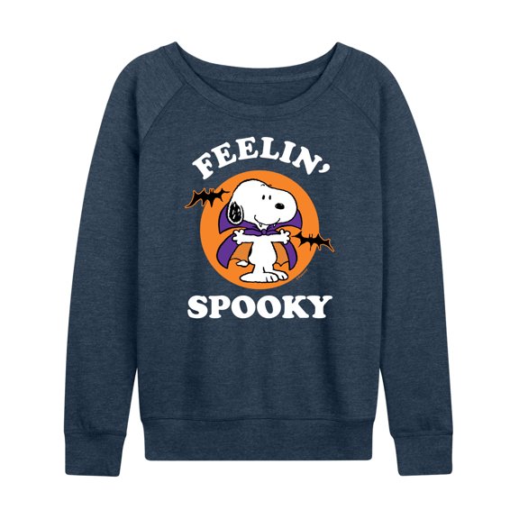 Peanuts - Feelin Spooky - Women's Lightweight French Terry Long Sleeve Shirt