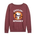 thumbnail image 1 of Peanuts - Feelin Spooky - Women's Lightweight French Terry Long Sleeve Shirt, 1 of 6