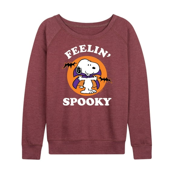 Peanuts - Feelin Spooky - Women's Lightweight French Terry Long Sleeve Shirt