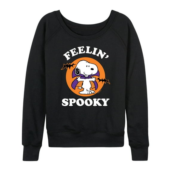 Peanuts - Feelin Spooky - Women's Lightweight French Terry Long Sleeve Shirt