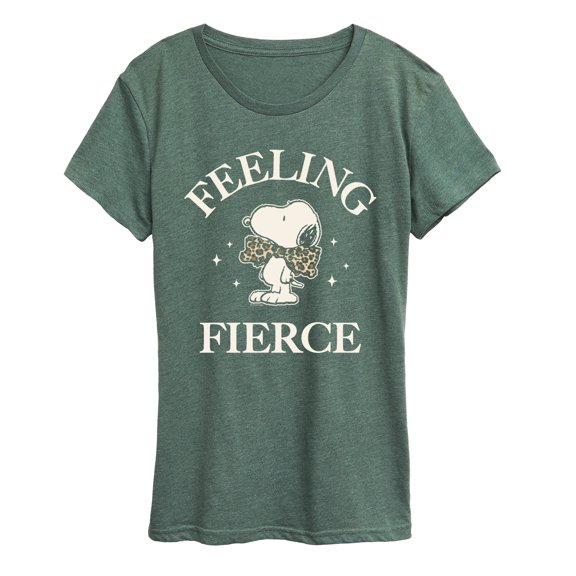Peanuts - Feeling Fierce Snoopy - Women's Short Sleeve Graphic T-Shirt