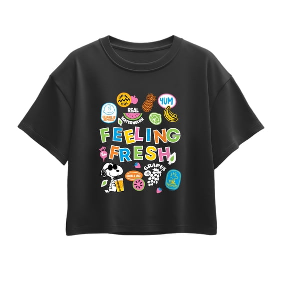 Peanuts - Feeling Fresh - Youth Girl Short Sleeve Boxy Tee