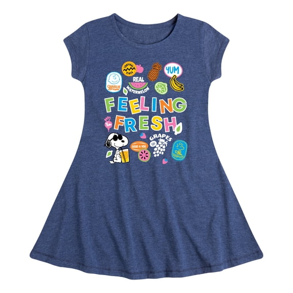 Peanuts - Feeling Fresh - Youth Girls Fit And Flare Short Sleeve Dress