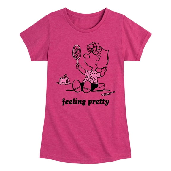 Peanuts - Feeling Pretty Sally - Toddler & Youth Girls Short Sleeve Graphic T-Shirt