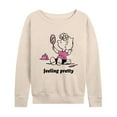 thumbnail image 1 of Peanuts - Feeling Pretty Sally - Women's Lightweight French Terry Long Sleeve Shirt, 1 of 6