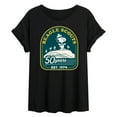 thumbnail image 1 of Peanuts - Fifty Years Mountain Top - Juniors Ideal Flowy Muscle T-Shirt, 1 of 5