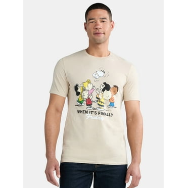 Peanuts Finally Friday Men's & Big Men's Graphic Tee with Short Sleeves, Sizes S-3XL