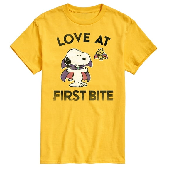 Peanuts - First Bite Art - Men's Short Sleeve Graphic T-Shirt
