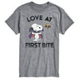 thumbnail image 1 of Peanuts - First Bite Art - Men's Short Sleeve Graphic T-Shirt, 1 of 5