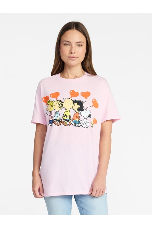 Valentine's Day Men's and Big Men's Floating Hearts Graphic Tee, Sizes S-3XL