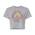 thumbnail image 1 of Peanuts - Floral Peace Sign - Woodstock - Juniors Cropped Cotton Blend T-Shirt, 1 of 6