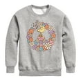 thumbnail image 1 of Peanuts - Floral Peace Sign - Woodstock - Toddler & Youth Crewneck Fleece Sweatshirt, 1 of 6