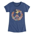 thumbnail image 1 of Peanuts - Floral Peace Sign - Woodstock - Toddler & Youth Girls Short Sleeve Graphic T-Shirt, 1 of 6