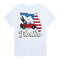 thumbnail image 1 of Peanuts - Florida American Flag Snoopy Woodstock - Toddler And Youth Short Sleeve Graphic T-Shirt, 1 of 6