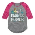 thumbnail image 1 of Peanuts - Flower Power - Toddler & Youth Girls Raglan Graphic T-Shirt, 1 of 6