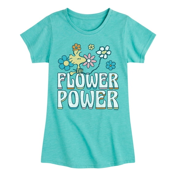 Peanuts - Flower Power - Toddler & Youth Girls Short Sleeve Graphic T-Shirt