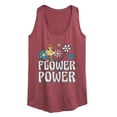 thumbnail image 1 of Peanuts - Flower Power - Women's Racerback Tank Top, 1 of 6