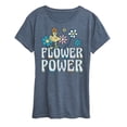 thumbnail image 1 of Peanuts - Flower Power - Women's Short Sleeve Graphic T-Shirt, 1 of 6