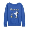 thumbnail image 1 of Peanuts - Flower - Women's French Terry Long Sleeve Pullover, 1 of 4