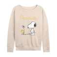 thumbnail image 1 of Peanuts - Flower - Women's French Terry Long Sleeve Pullover, 1 of 5