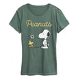 thumbnail image 1 of Peanuts - Flower - Women's Short Sleeve Graphic T-Shirt, 1 of 5