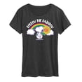 thumbnail image 1 of Peanuts - Follow The Rainbow - Ladies Short Sleeve Classic Fit Tee, 1 of 6