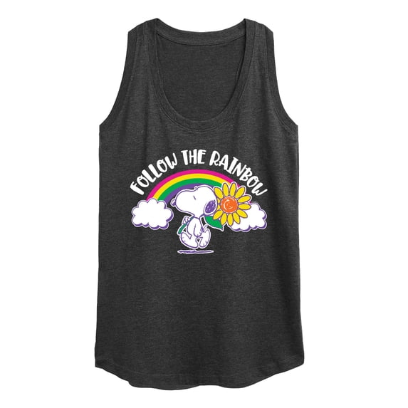 Peanuts - Follow The Rainbow - Women's Racerback Tank Top
