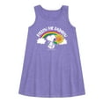 thumbnail image 1 of Peanuts - Follow The Rainbow - Youth Girls A-line Dress, 1 of 1
