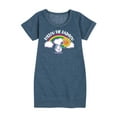 thumbnail image 1 of Peanuts - Follow The Rainbow - Youth Girls Fleece Dress, 1 of 5