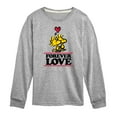 thumbnail image 1 of Peanuts - Forever Love - Toddler And Youth Long Sleeve Graphic T-Shirt, 1 of 6