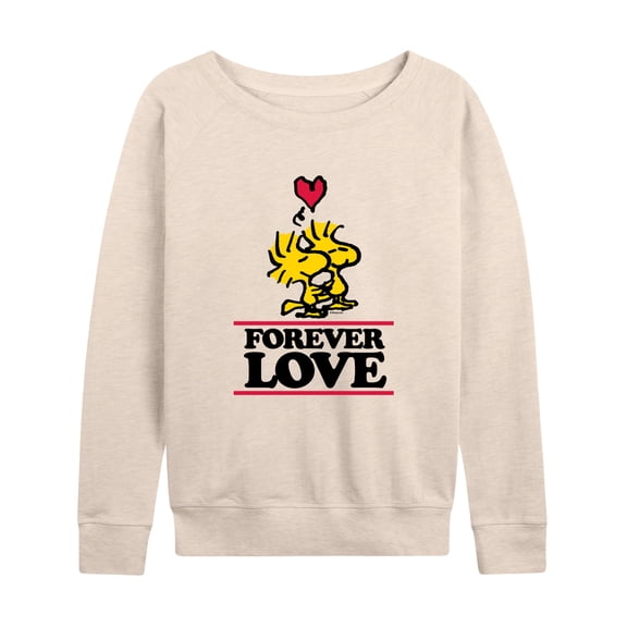 Peanuts - Forever Love - Women's Lightweight French Terry Long Sleeve Shirt