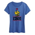 thumbnail image 1 of Peanuts - Forever Love - Women's Short Sleeve Graphic T-Shirt, 1 of 6