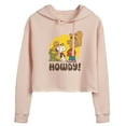 thumbnail image 1 of Peanuts - Franklin And Snoopy Howdy - Juniors Cropped Pullover Hoodie, 1 of 6