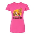 thumbnail image 1 of Peanuts - Franklin And Snoopy Howdy - Juniors Fitted Graphic T-Shirt, 1 of 6