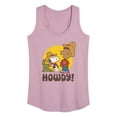 thumbnail image 1 of Peanuts - Franklin And Snoopy Howdy - Women's Racerback Tank Top, 1 of 6