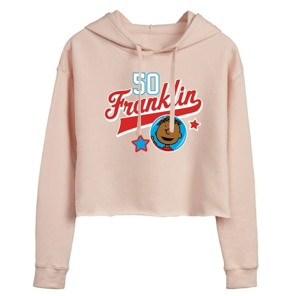 Peanuts - Franklin Athletic 50 - Juniors Cropped Pullover Hoodie