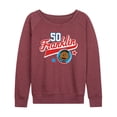 thumbnail image 1 of Peanuts - Franklin Athletic 50 - Women's Lightweight French Terry Long Sleeve Shirt, 1 of 6