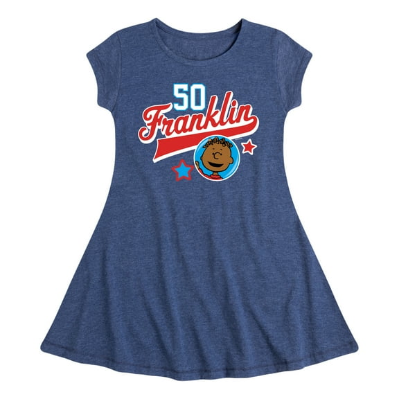 Peanuts - Franklin Athletic 50 - Youth Girls Fit & Flare Dress